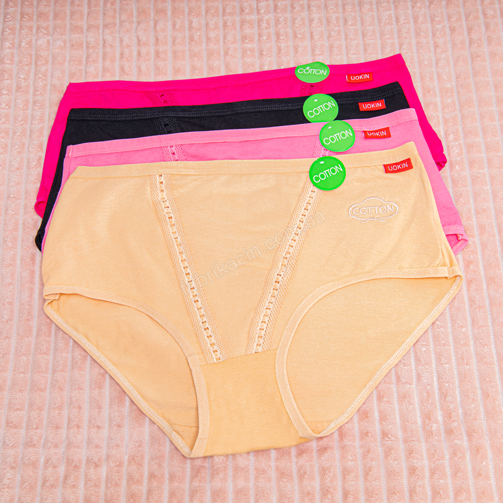 Труси баталUO KIN XL - 3XL колір: бежевий - 1
