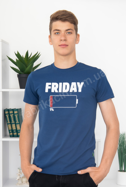 Футболка FRIDAY 44 - 52 цвет: синий
