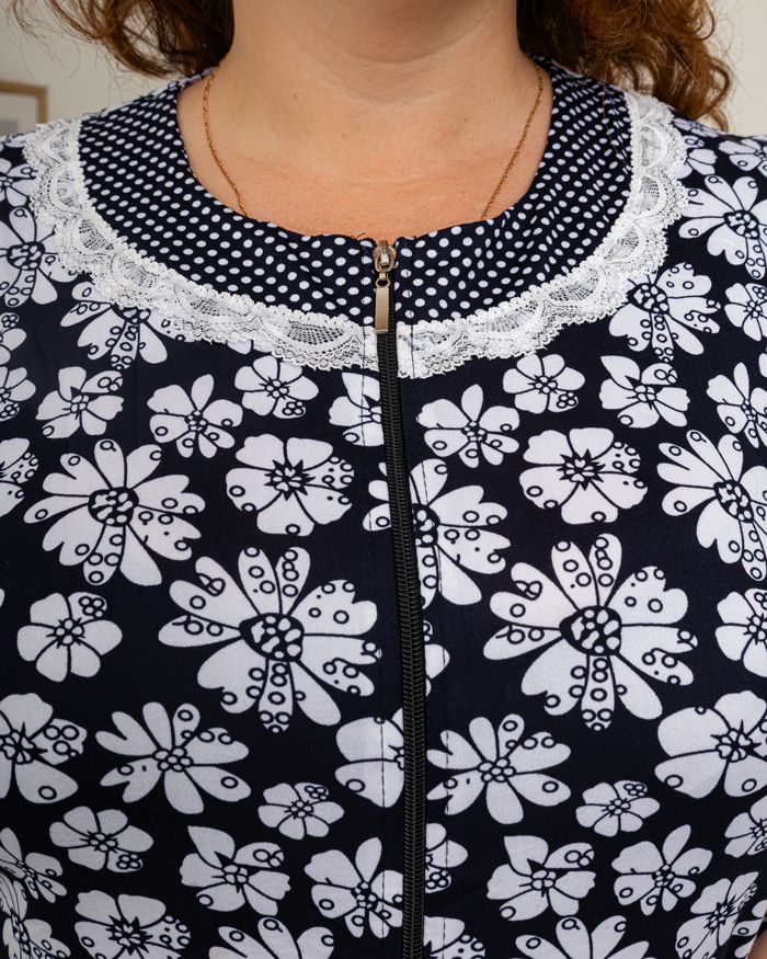 Халат ромашка р-р: 58-66 колір: білий - 4