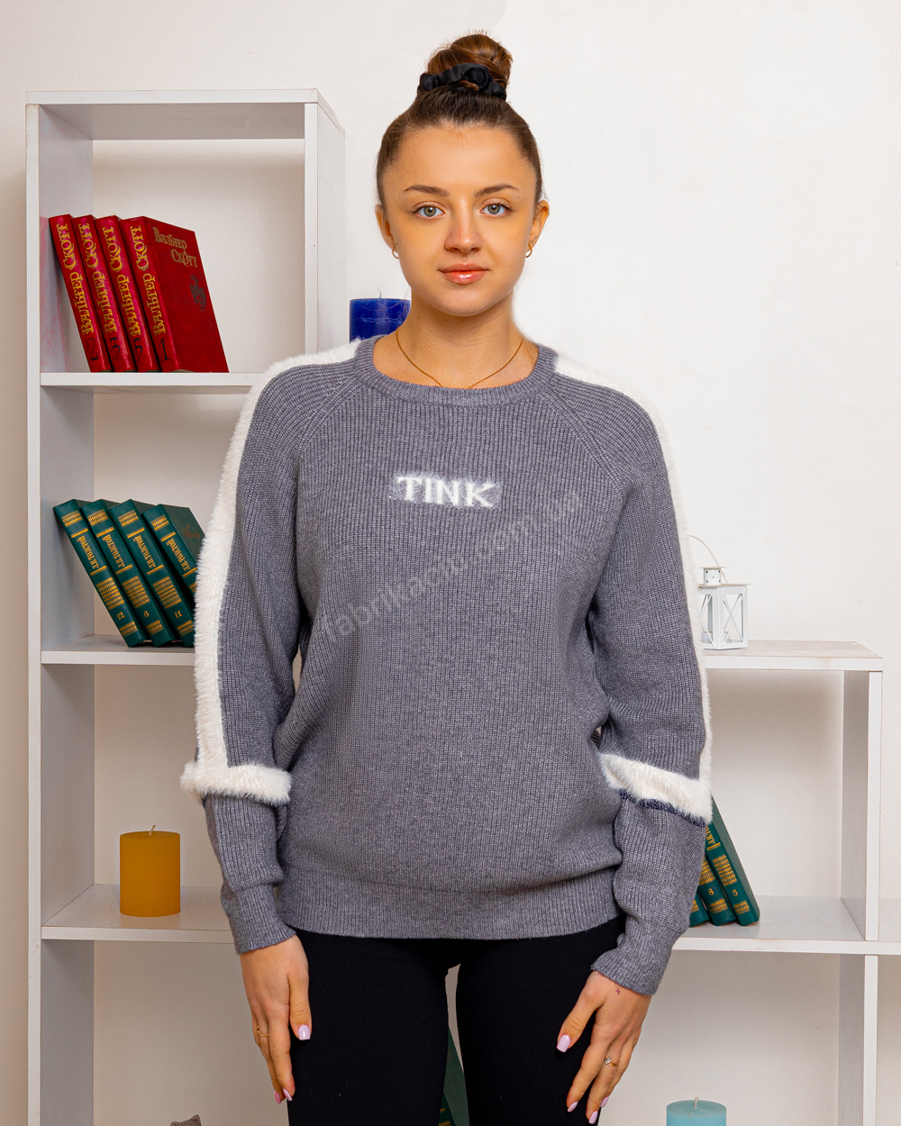 Свитер TINK р-р: 52-56 цвет: серый - 1