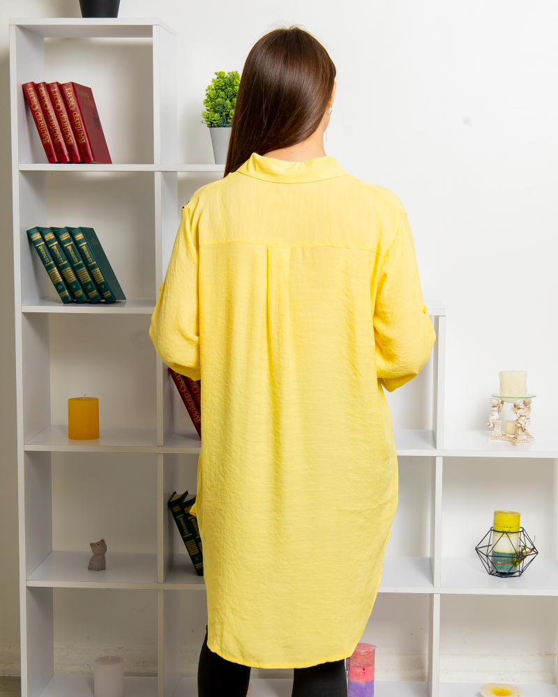 Сорочка подовженна вишита Гілочка 50-52-54-56 колір: жовтий - 3