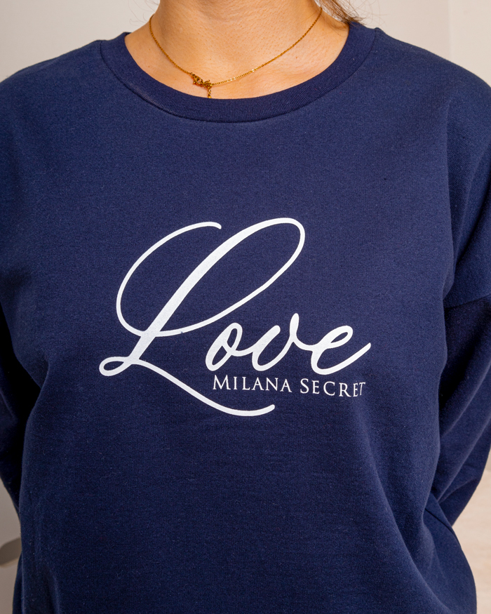 Піжама на байці Love р-р: 46-58 колір: синій - 4