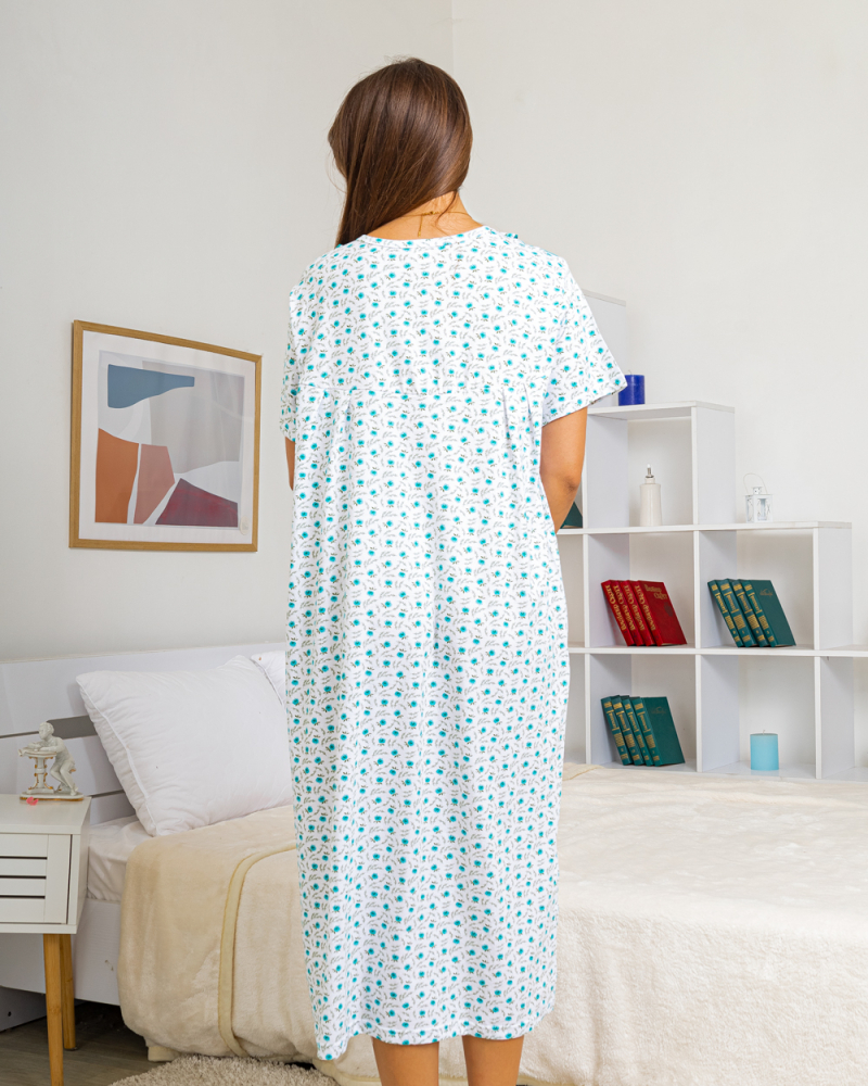 Ночная рубашка Andin зеленая кокетка р: 58 цвет: зеленый - 2