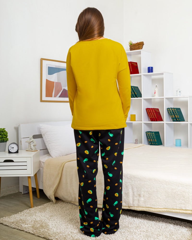 Пижама на байке Авокадо р-р: 46-56 цвет: желтый - 3