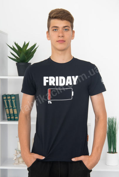 Футболка FRIDAY 44 - 52 цвет: черный