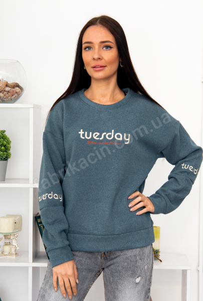 Батник м/мех Tuesday р-р: 2XL- 3XL, цвет: зеленый