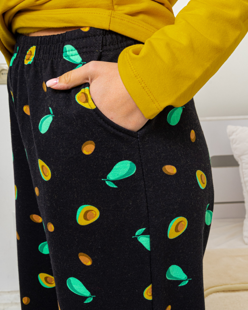 Пижама на байке Авокадо р-р: 46-56 цвет: желтый - 5