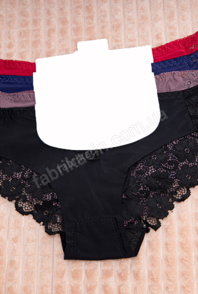 Труси гіпюрові 46 - 52, колір: чорний 