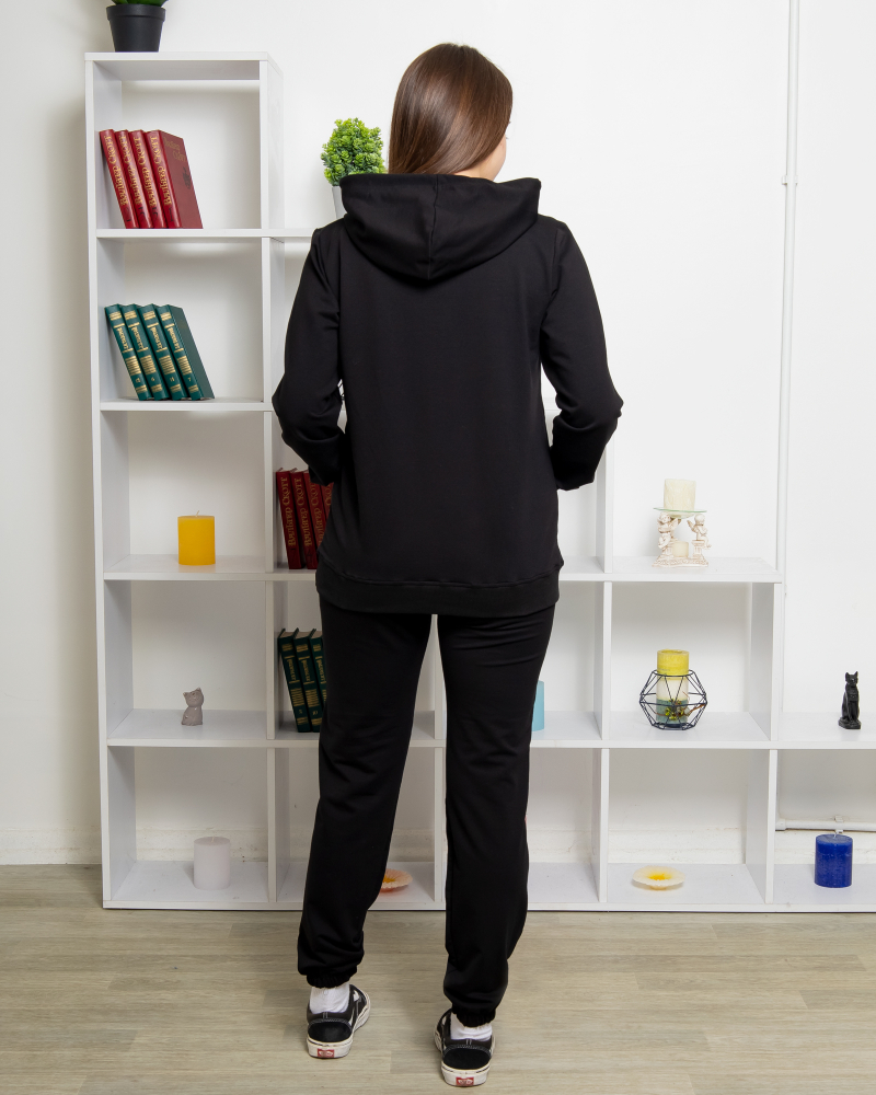 Костюм спортивный CkasBenno двунитка р-р: 44-S; 46-M; 48-L; 50-XL; цвет: черный - 3