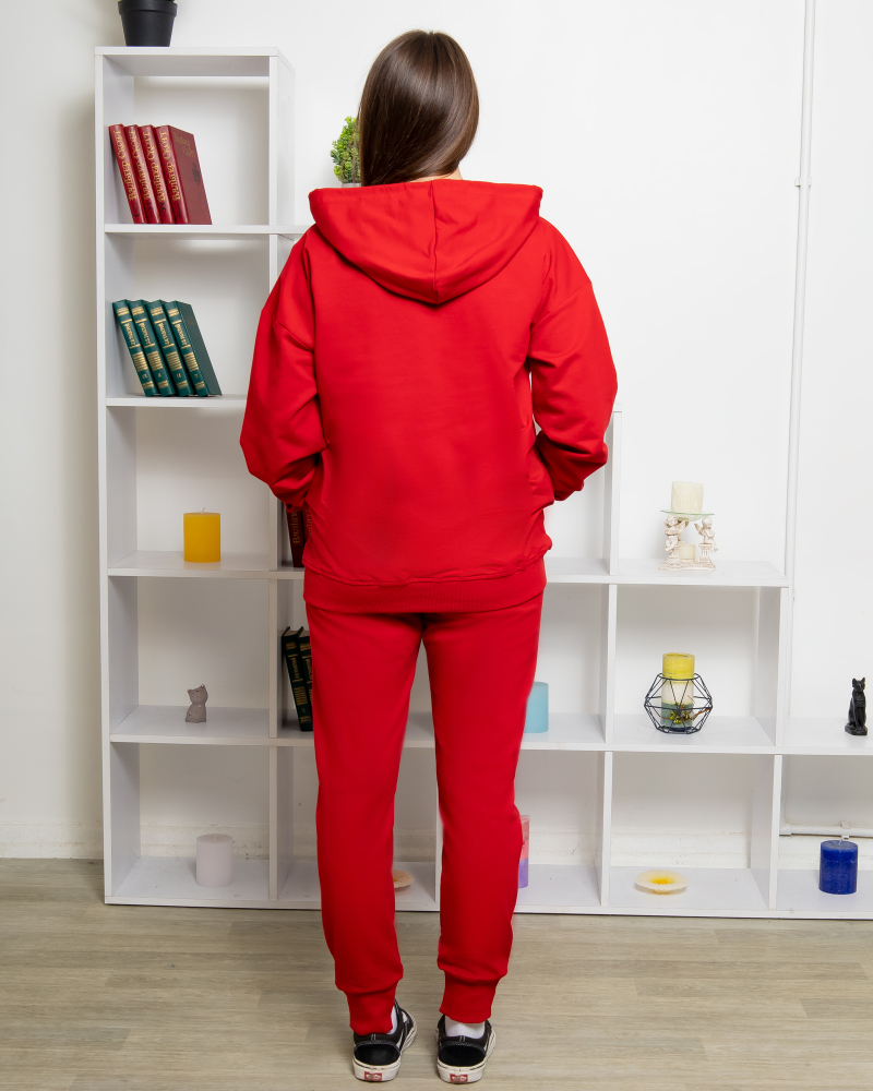 Костюм спортивный CkasBenno двунитка р-р: 48-L; 50-XL; 52-2XL; 54-3XL цвет: красный - 3