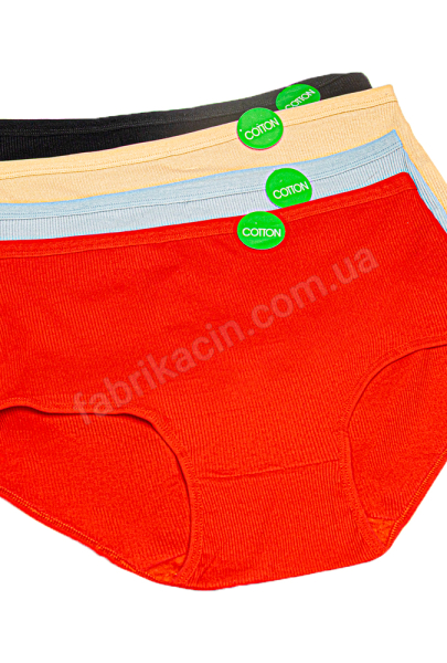 Трусы батал хлопок  рубчик 3xl 4xl 5xl цвет: красный