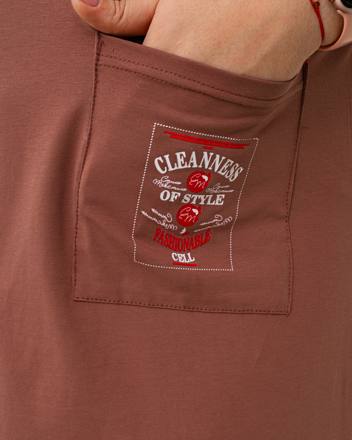 Халат хлопок трикотаж р-р: 60/6XL; 62/7XL; 64/8XL; 66/9XL цвет: мокко - 4