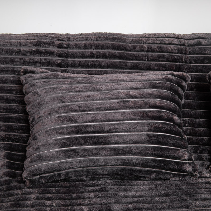 Наволочка широка смужка 50х70 колір: графіт - 3