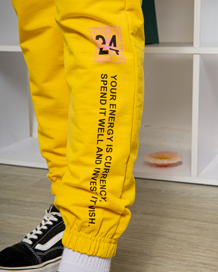 Костюм спортивный CkasBenno двунитка р-р: 48-L; 50-XL; 52-2XL; 54-3XL цвет: желтый - 7
