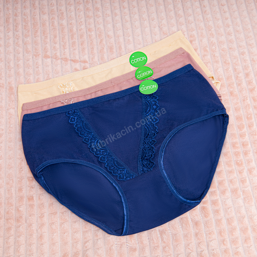 Трусы гипюр UO KIN XL - 3XL цвет: синий - 1