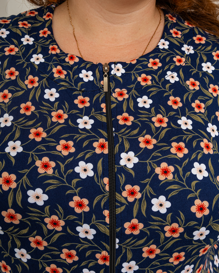 Халат волан с цветами р-р: 54-62 цвет: бежевый - 4