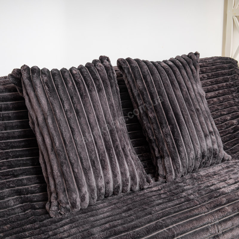 Наволочка широка смужка 50х70 колір: графіт - 1