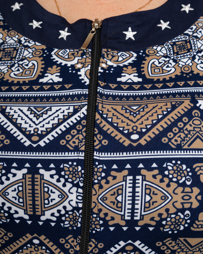 Халат с орнаментом р-р: 58-66 цвет: бежевый - 4