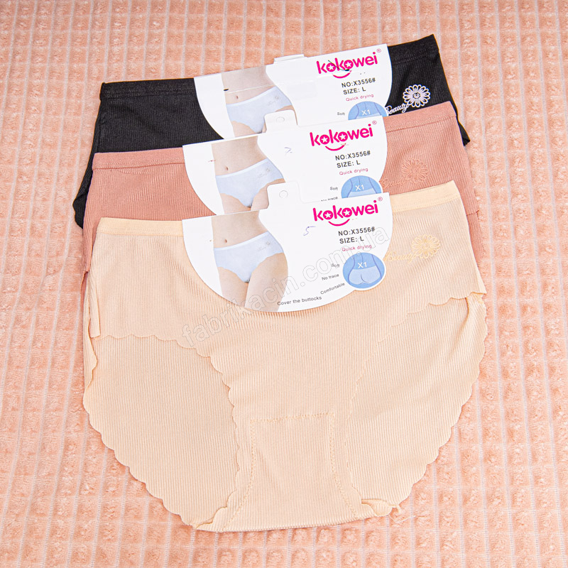 Труси в рубчик однотонні р-р: 48 - 54 , колір: бежевий - 1