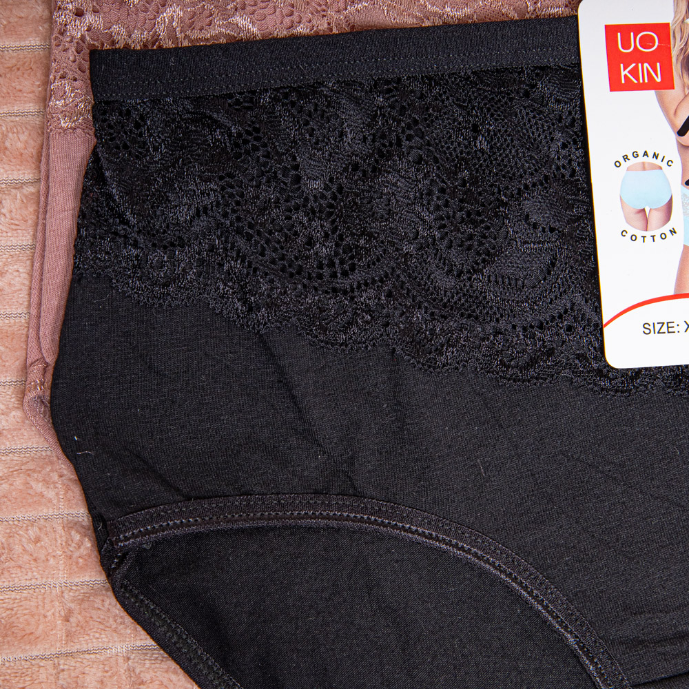 Трусы в гипюр 48 - 54, цвет: черный - 2