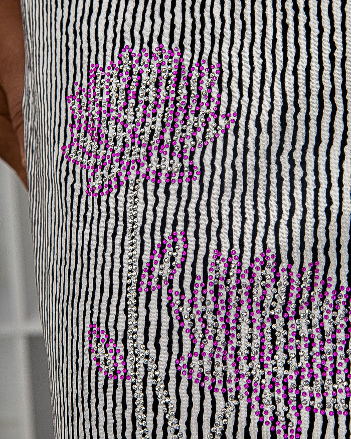 Халат полоска стразы на змейке 54 - 62, цвет: синий - 8