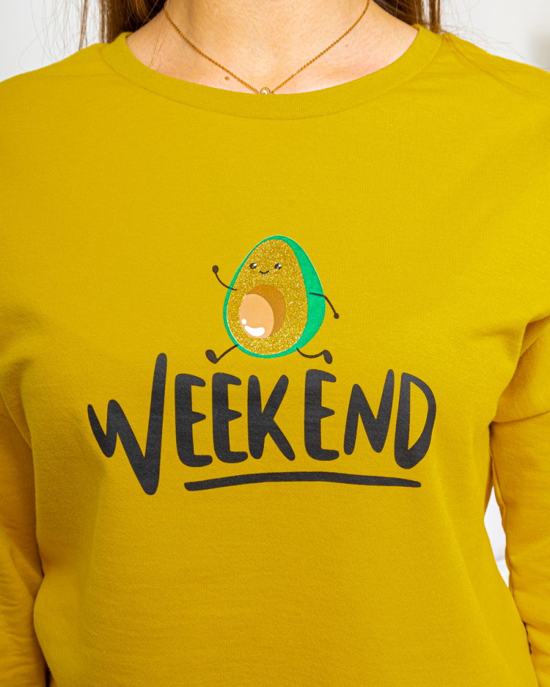 Пижама на байке Авокадо р-р: 46-56 цвет: желтый - 4