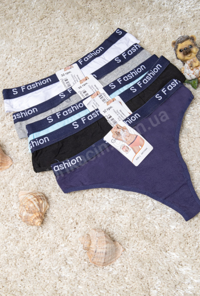 Трусики  Fassion стринги L - 2XL, цвет: синий