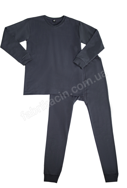 Комплект термобілизни бавовна з начосом р-р: 46 - 54 колір: сірий