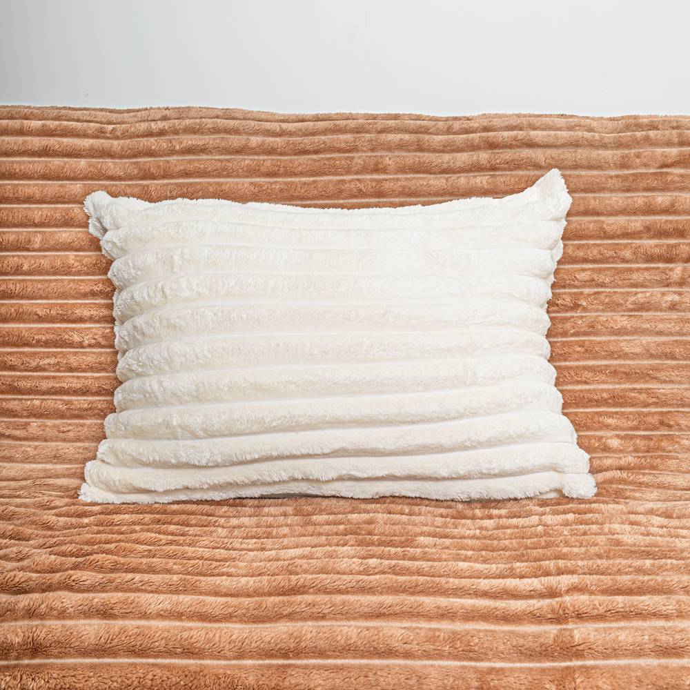 Наволочка широка смужка 50х70 колір: кремовий - 2