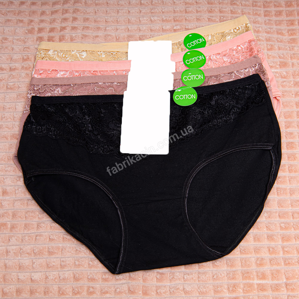 Трусы в гипюр 48 - 54, цвет: черный - 1