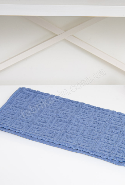 Полотенце кухонное, греческий орнамент 35 х 75, цвет: синий