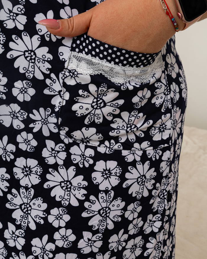 Халат ромашка р-р: 58-66 цвет: белый - 5