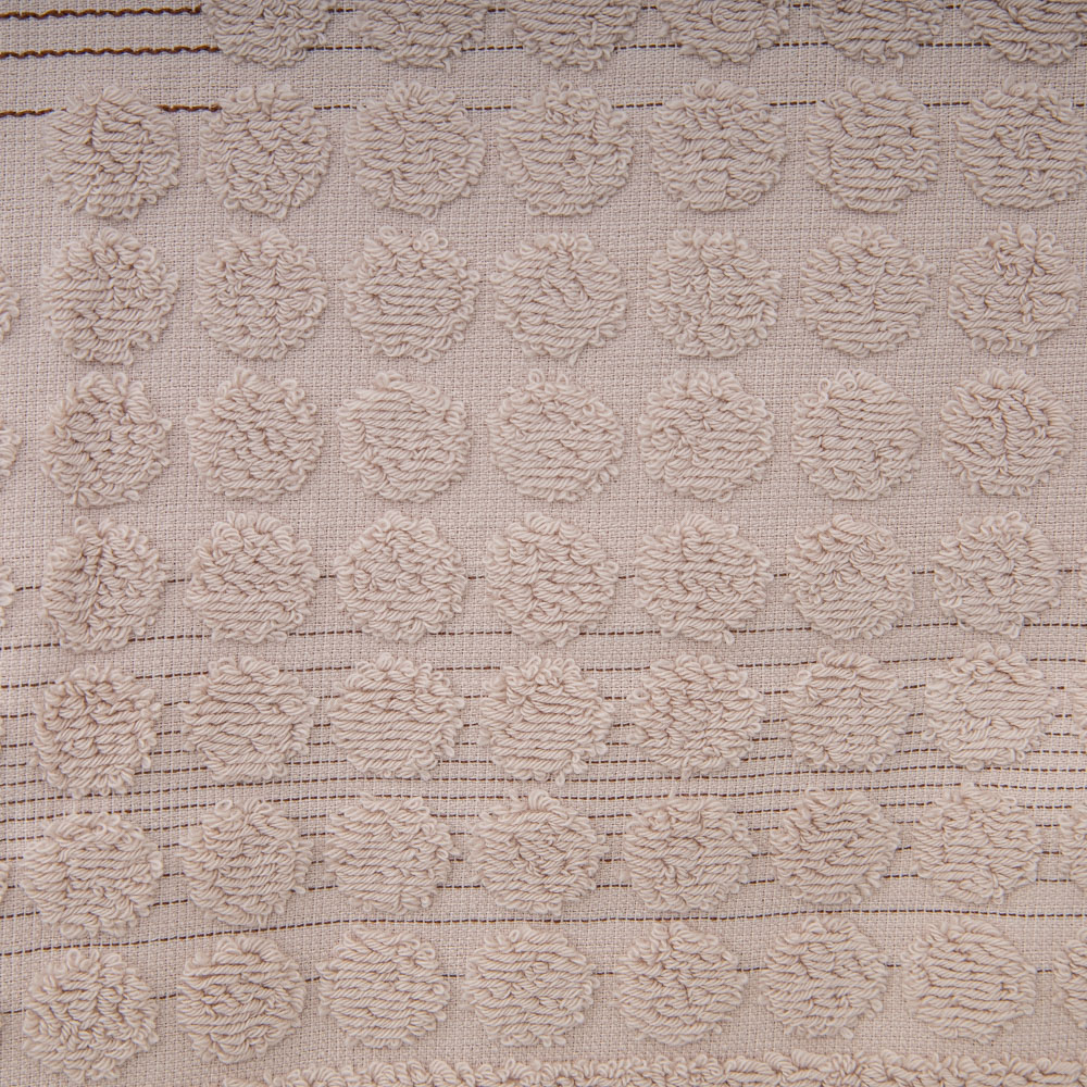 Полотенце махровое, орнамент лилия цвет: бежевый - 5