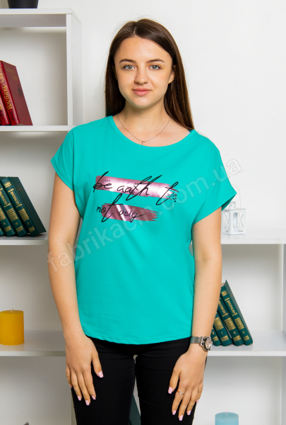 Футболка Be Cat OneSize 46 - 50 цвет: зеленый