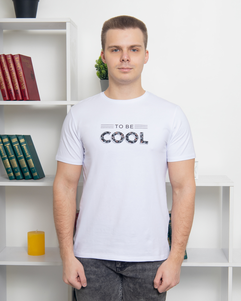 Футболка MIST COOL р-р: 46; 48; 50; 52; 54; 56 цвет: белый - 2