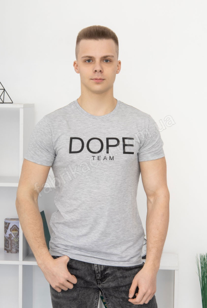 Футболка DOPE team 46 - 54 цвет: серый