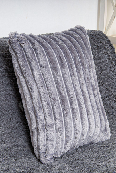 Наволочка широка смужка 50х70 колір: сірий