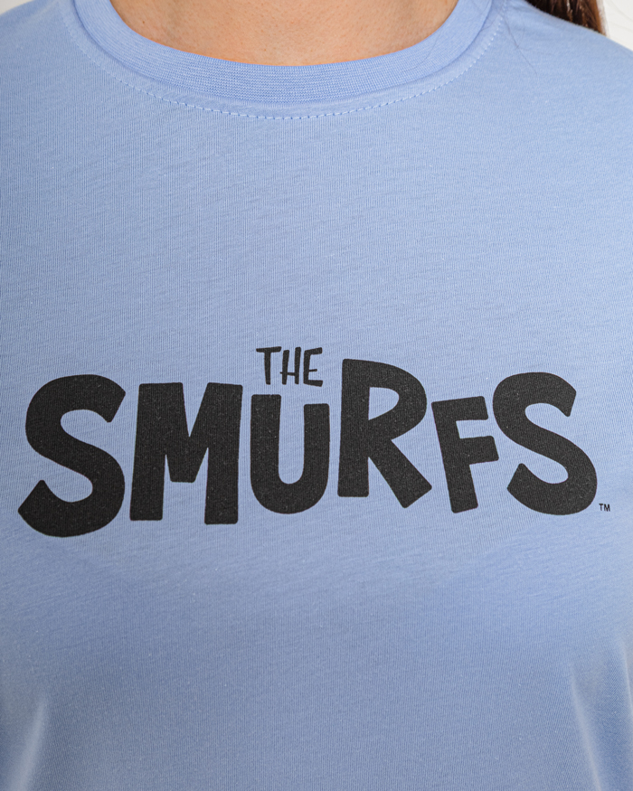 Футболка однотонная Smurfs р-р: 44-50 цвет: голубой - 4