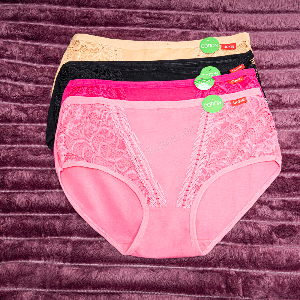 Труси гіпюр 48-54, колір: рожевий - 1