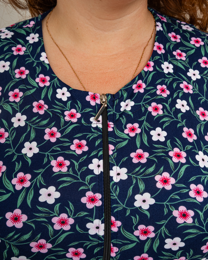 Халат волан с цветами р-р: 54-62 цвет:розовый - 5