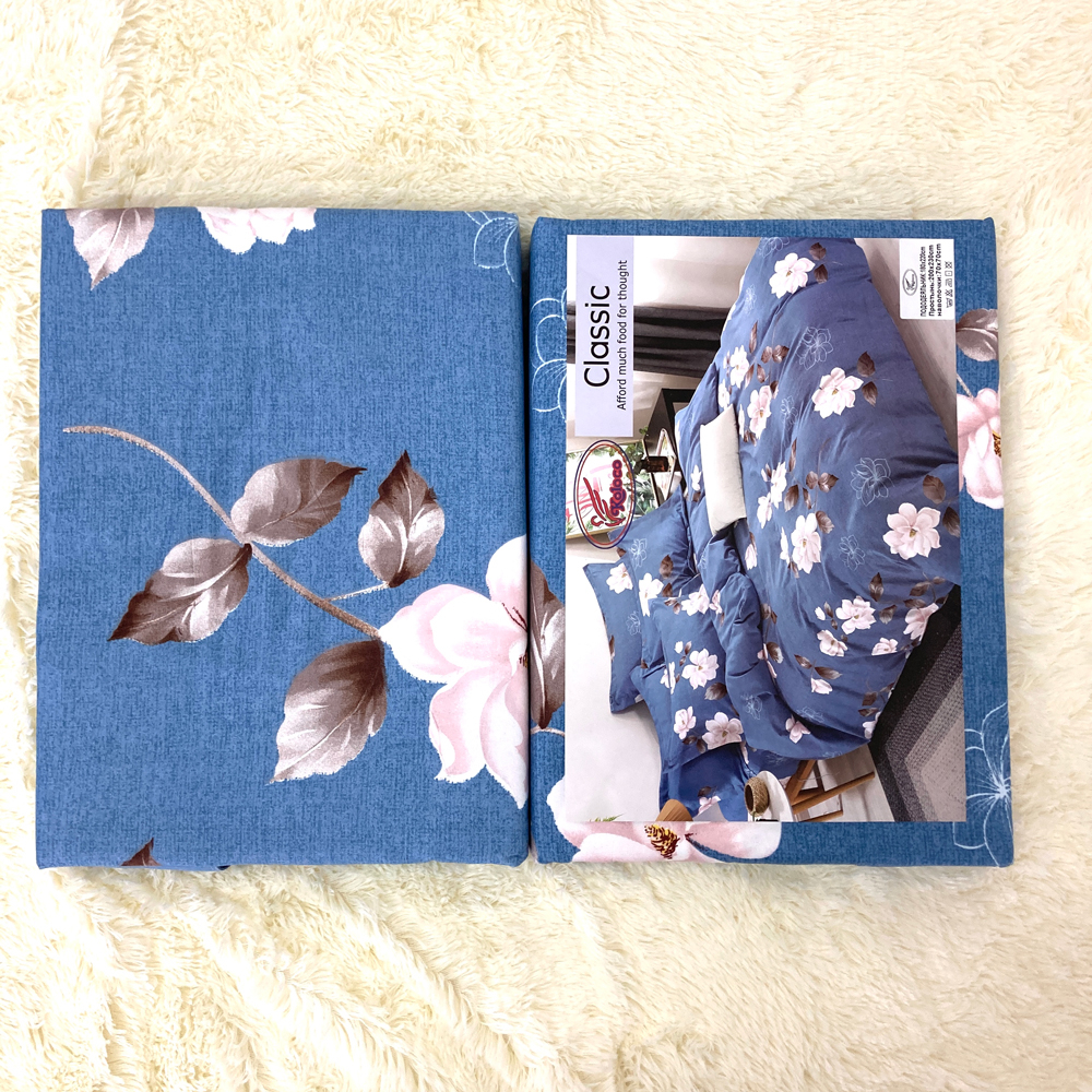 Комплект постільної білизни полуторний 180Х220 колір: синiй - 2